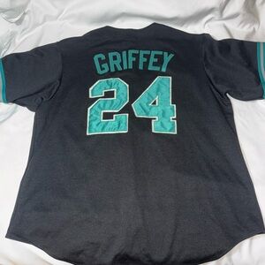 ⚾️ Vintage Seattle Mariners Ken Griffey Jr #24 Majestic USA Stitched Jersey Sz L